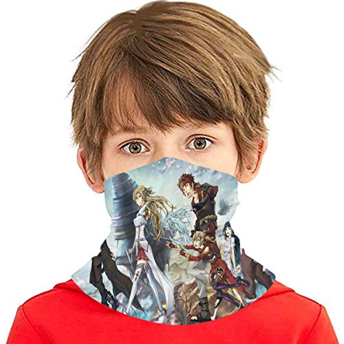 JDYU Sword Art Online Bandana Mascarilla Variedad Toalla Facial Multifunción Bufanda Babero De Seda De Hielo Adolescentes Sol Uv Polvo A Prueba De Viento Pasamontañas Sin Costuras Mascarilla Para Niñ