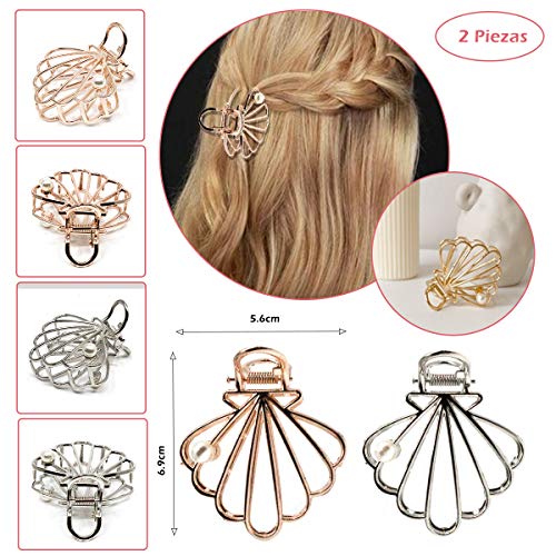 J&E, 22pcs Pinzas de Pelo, Hebillas del Pelo, Clips de Garra de Metal Accesorios Para Recoger el Pelo