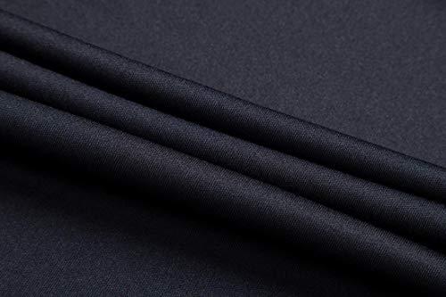 jeansian Hombre Camisetas Deportivas Wicking Quick Dry tee T-Shirt Sport TopsLSL249 Black S