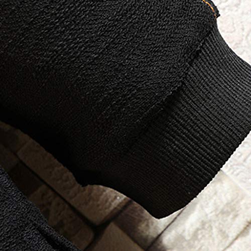 JERFER Protector De Tapa Color Puro Hombres Moda Casual Ropa Cómoda Blusa