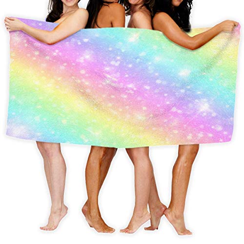 Jesse Tobias Galaxy Fantasy Pastel Marble Pink Toalla de Playa Manta de Playa Envoltura Multiuso Baño Toallas de Piscina Ducha Cubrir Toallas de Gran tamaño Durables