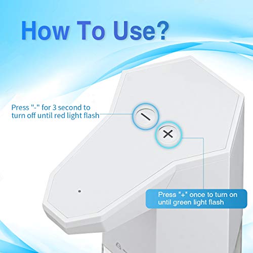 Jeteven Dispensador de desinfección automático, dispensador de Spray sin Contacto con Sensor, eléctrico pulverizador con Sensor de Limpieza de Manos, para Escuela Restaurante Oficina hogar (360ml)