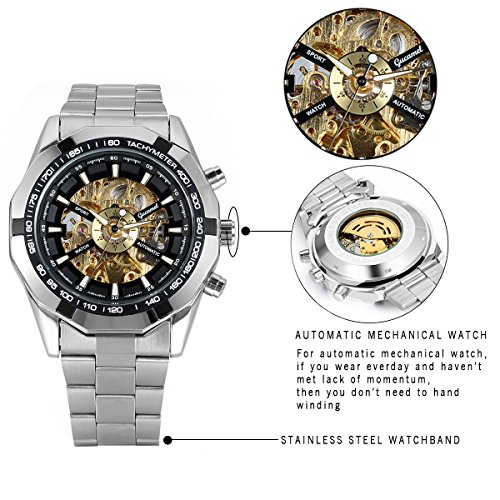 JewelryWe JW8000011W - Reloj de pulsera Hombre, Acero inoxidable