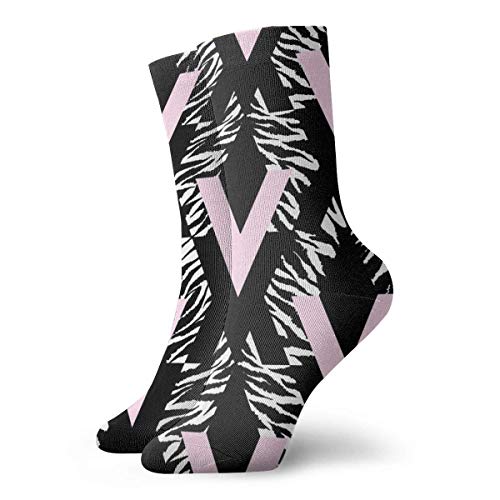 JIANYU Trazos de Pincel de Tinta Calcetines Largos de 30 cm Medias Deportivas de Ocio de algodón