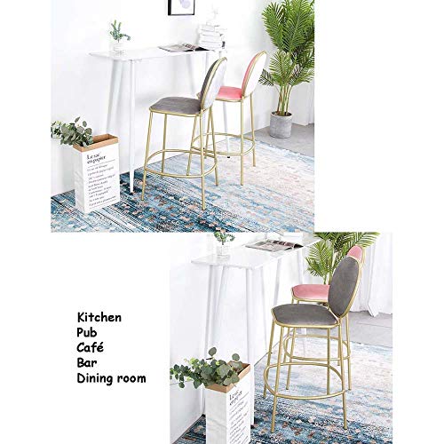 JIAYIBAO Bar Silla Desayuno Silla De Maquillaje Respaldo Del Taburete Adecuado Para La Familia CafeteríA Cocina