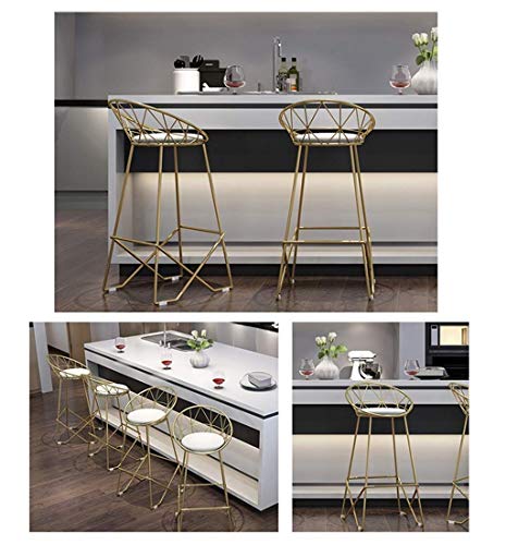 JIAYIBAO Taburete De Bar Silla De Desayuno Silla Alta Taburete Maquillaje CafeteríA Familiar Asiento De Cocina Altura -45/65 / 75cm / Carga-200kg