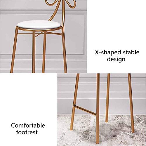 JIAYIBAO Taburete De Bar Silla De Desayuno Silla Alta Taburete Maquillaje CafeteríA Familiar Asiento De Cocina Altura -65 / 75cm / De Carga -200kg