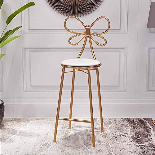 JIAYIBAO Taburete De Bar Silla De Desayuno Silla Alta Taburete Maquillaje CafeteríA Familiar Asiento De Cocina Altura -65 / 75cm / De Carga -200kg