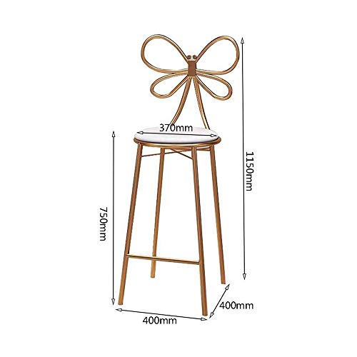 JIAYIBAO Taburete De Bar Silla De Desayuno Silla Alta Taburete Maquillaje CafeteríA Familiar Asiento De Cocina Altura -65 / 75cm / De Carga -200kg