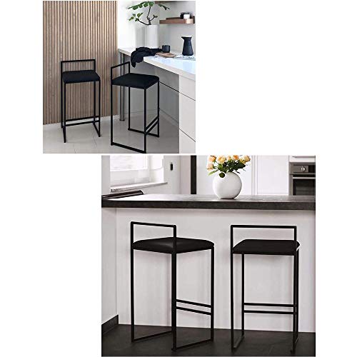 JIAYIBAO Taburete Silla De Bar Silla De Desayuno Maquillaje Respaldo De Heces Adecuado Para La Familia CafeteríA Cocina Multicolor Opcional (TamañO: 65 Cm / 75 Cm)