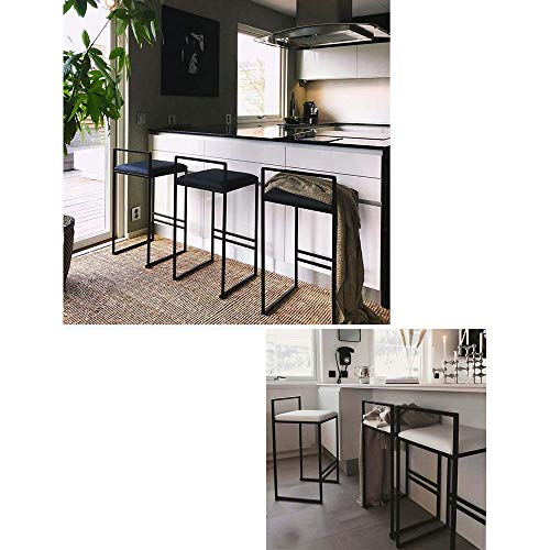 JIAYIBAO Taburete Silla De Bar Silla De Desayuno Maquillaje Respaldo De Heces Adecuado Para La Familia CafeteríA Cocina Multicolor Opcional (TamañO: 65 Cm / 75 Cm)