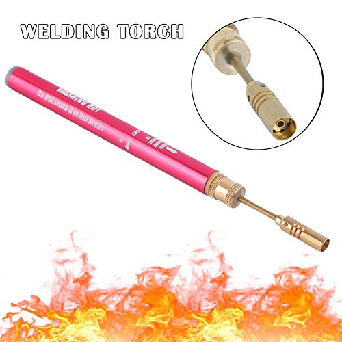 JIEHED Welding Torch Small Air Blow Torch Pen Type Small Spray Torch Fire Tool,Replaceable Nozzles Fire Tool Flame Burner Flamethrower for Brazing Barbecue