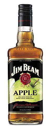 Jim Beam Apple Bourbon Whisky con Licor de Manzana, 35% - 700 ml