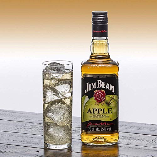 Jim Beam Apple Bourbon Whisky con Licor de Manzana, 35% - 700 ml