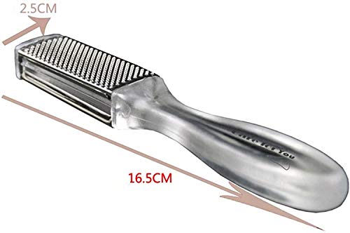 J.J Store Raspador para pies, Pedicura, lima, piel muerta, áspera, dura, dos lados, seguro, para eliminar callos, metal