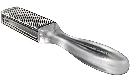 J.J Store Raspador para pies, Pedicura, lima, piel muerta, áspera, dura, dos lados, seguro, para eliminar callos, metal