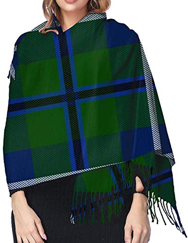 JJsister Bufandas de Mujer,Bufanda Chales para Mujer, Winter Warm Wrap Shawl Clan Douglas Tartan Print Scarves Blanket Scarf For Women Men