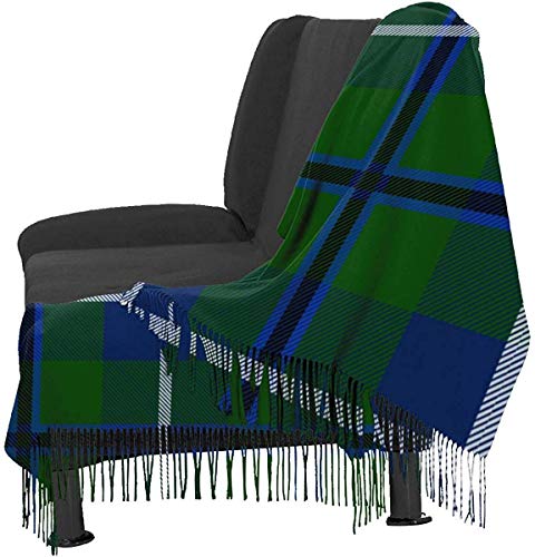 JJsister Bufandas de Mujer,Bufanda Chales para Mujer, Winter Warm Wrap Shawl Clan Douglas Tartan Print Scarves Blanket Scarf For Women Men
