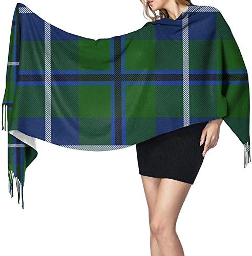 JJsister Bufandas de Mujer,Bufanda Chales para Mujer, Winter Warm Wrap Shawl Clan Douglas Tartan Print Scarves Blanket Scarf For Women Men