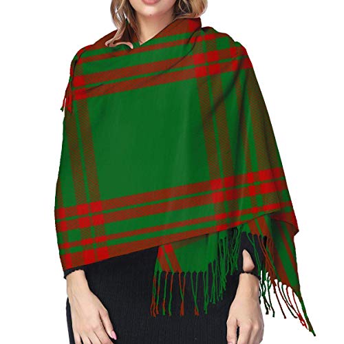 JJsister Bufandas de Mujer,Bufanda Chales para Mujer, Winter Warm Wrap Shawl MacShane Clan Tartan Print Scarves Blanket Scarf For Women Men