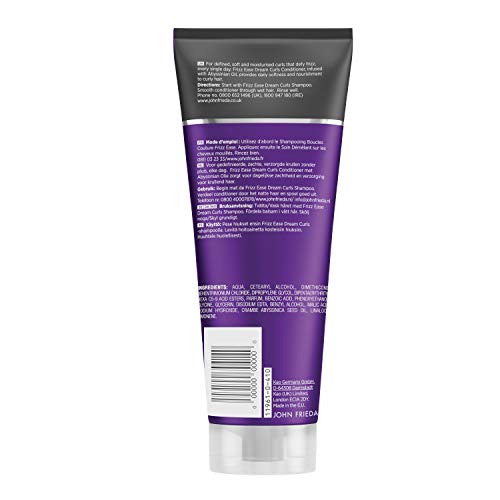 John Frieda Frizz Ease Traumlocken Acondicionador/Acondicionador - 2 Pack (2x 250ML) - Definiert y Reforzado Rizos - para Widerspenstiges Pelo Cabello