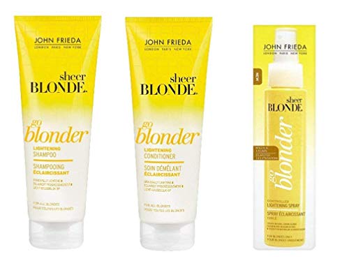 John Frieda Sheer Blonde Go Blonder Champú Acondicionador & Hightlight Spray