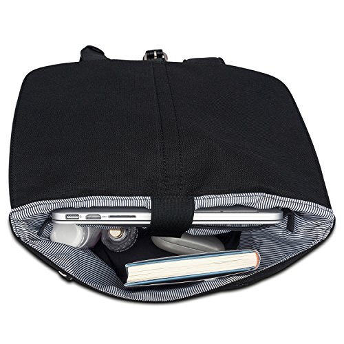 Johnny Urban Mochila Negra Mujer Mia de Botes PET Reciclados - Resistente Mochilas Casual de Gran Calidad - 7 Litros Bolsa Mochila Pequeña para Mujer - Hidrófuga con Mochila Portátil