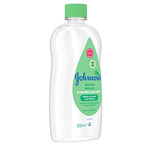 Johnson's Baby Aloe Vera Aceite, hidrata y nutre al instante - 1 x 500 ml