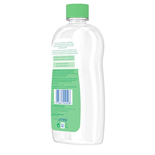 Johnson's Baby Aloe Vera Aceite, hidrata y nutre al instante - 1 x 500 ml