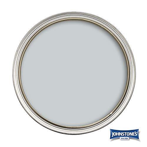 Johnstone's 308632 Pintura de emulsión con acabado mate, Frosted Silver, 2,5 L