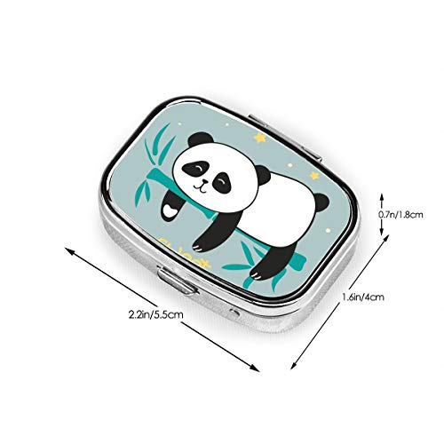 JOJOshop - Pastillero cuadrado con diseño de pandas en bambú