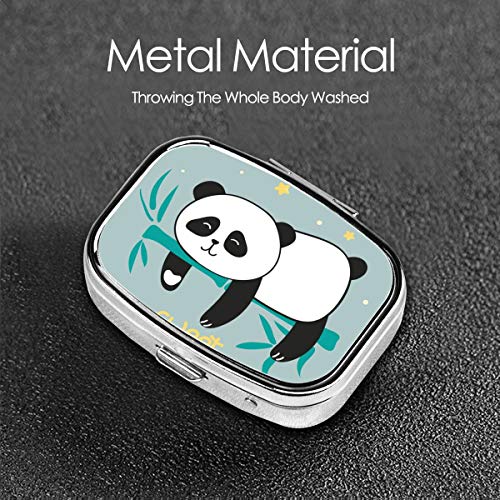 JOJOshop - Pastillero cuadrado con diseño de pandas en bambú