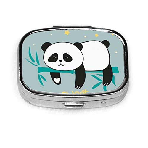 JOJOshop - Pastillero cuadrado con diseño de pandas en bambú