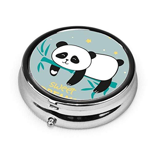 JOJOshop - Pastillero redondo con diseño de oso panda agachado