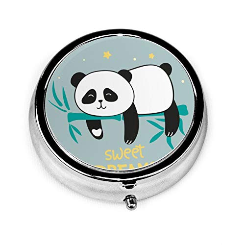 JOJOshop - Pastillero redondo con diseño de oso panda agachado