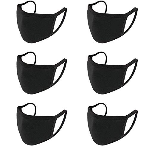 JOKBEN Reutilizable Cara M Dust M, Fashion Protective, Usable en Interiores y Exteriores Unisex Dust Cotton, Lavable(6 PIEZAS)