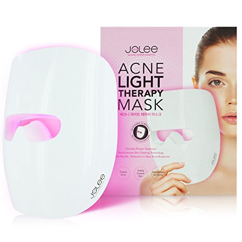 JoLee Máscara de Terapia Ligera Contra el Acne, Dermatológicamente Probada, Reduce el Acné, las Manchas y las Arrugas, Resultados Visibles en 30 Días, Rejuvenecimiento de la Piel. Máscara Antiacné