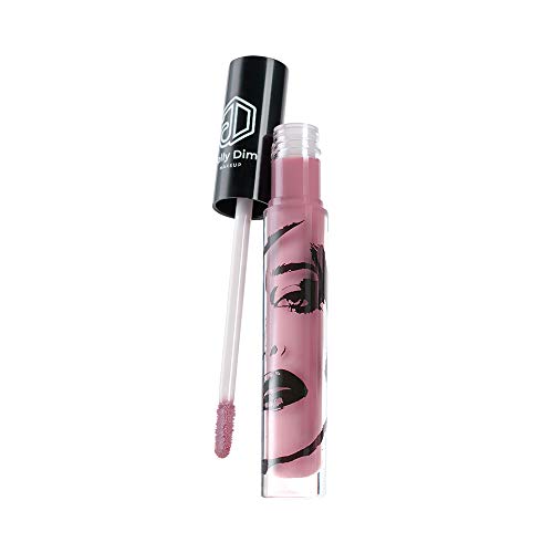 Jolly Dim Makeup - Brillo de labios Dirty Pink 1, no pegajoso
