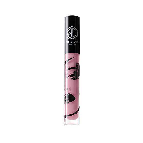Jolly Dim Makeup - Brillo de labios Dirty Pink 1, no pegajoso