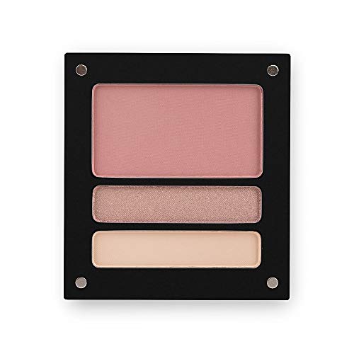 Jolly Dim Makeup - Set de maquillaje de día para ojos y mejillas: 2 sombras de ojos + 1 colorete. Brillo y mate. Paleta de maquillaje para rostro y ojos