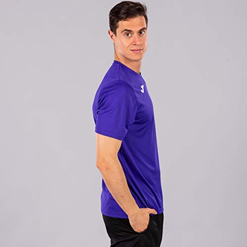 Joma Combi Camiseta Manga Corta, Hombre, Morado (Violeta), L