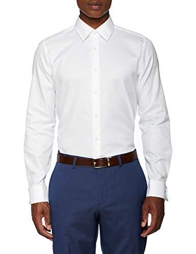 Joop! - Camisa para hombre Blanco Blanco (White 100) 41 cm
