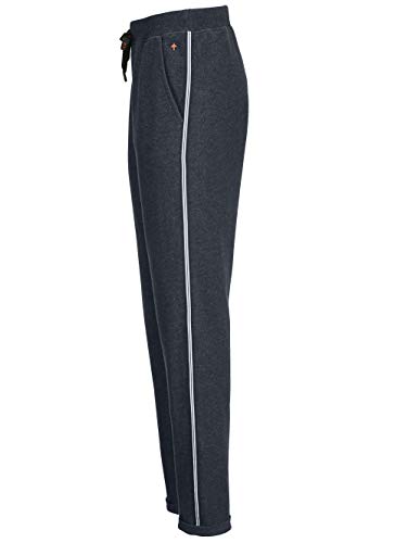 Joop! Pantalones de Mujer para Tiempo Libre, francés en Programa Mix&Match Blau Meliert/Weiß XS