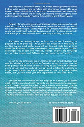 Journal & Tracker: Healing Sudamina: The 30 Day Raw Vegan Plant-Based Detoxification & Regeneration Journal & Tracker for Reversing Conditions. Journal 2