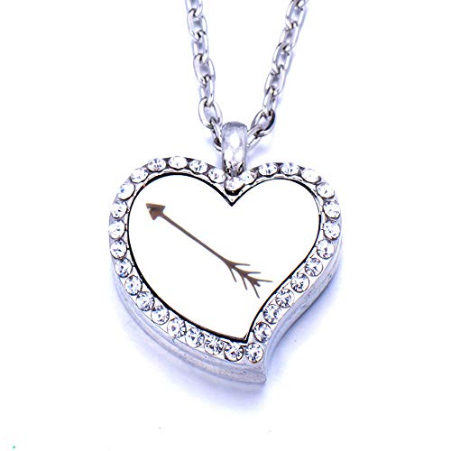 Joyería De Aromaterapiacollar De Medallón De Aroma De Corazón De Acero Inoxidable   Aromaterapia Magnética Difusor De Aceite Esencial Colgante De Medallón De Perfume Joyería-V