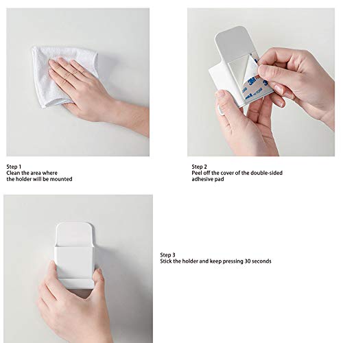 Joyjorya - Soporte para mando a distancia para TV (2 unidades), color blanco