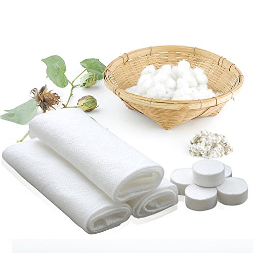 JTMM Toalla comprimida (100 Unidades) Toallas Desechables portátiles de algodón comprimido para el hogar, salón de Belleza, Viajes, Deportes y Actividades al Aire Libre