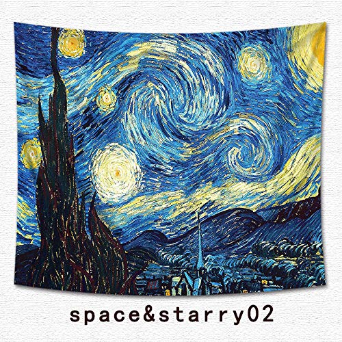 jtxqe Sala de Estar Tapiz Rectangular Estrella impresión Digital Lienzo Pintura Mural Manta 02 150 * 150 cm