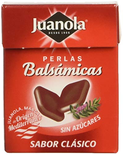 Juanola Perlas Balsámicas, Sabor Clásico, Sin Azucar, 25 GR