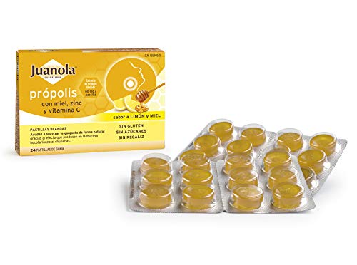 Juanola Propolis Miel Vitamina C, 24 Pastillas de Goma